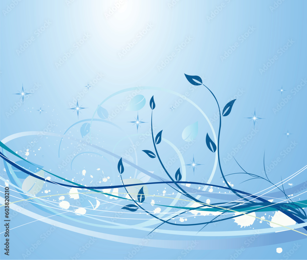 Abstract winter background - vector Abstract winter background - vector
