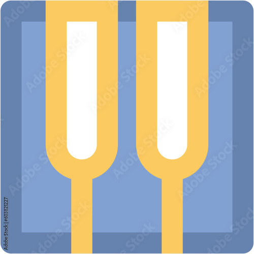 Piano Keys Bold Vector Icon

