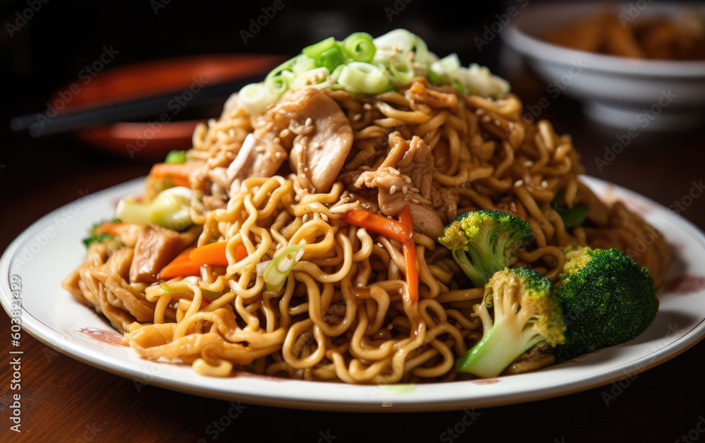 yakisoba created with Generative AI technology yakisoba created with Generative AI technology