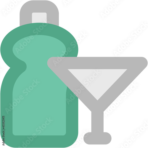 Cocktail Bold Vector Icon 