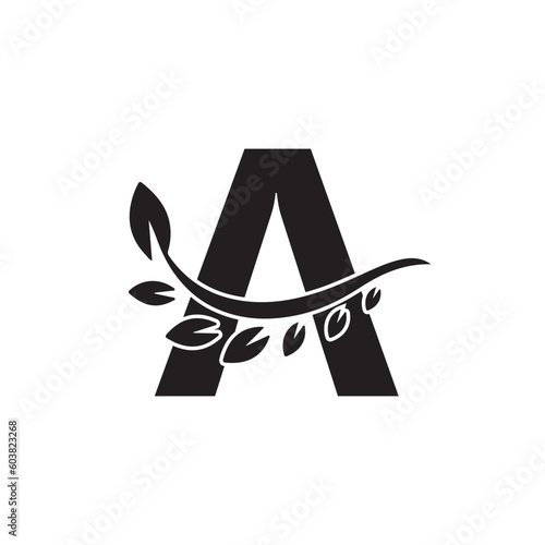 Minimalist and modern initial letter A logo vector image. Vector logo. Monogram alphabet