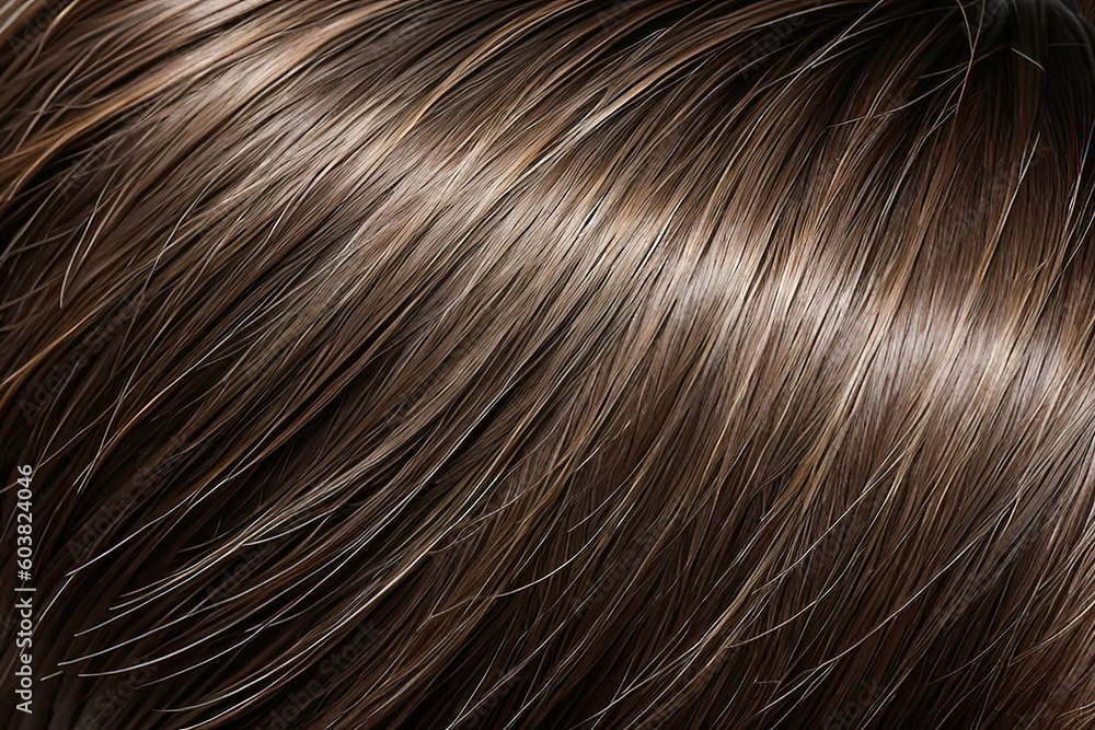 Beautiful healthy shiny hair texture, generative ai. Beautiful healthy shiny hair texture, generative ai.