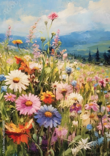 flowers in the mountains