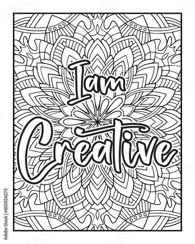 An Inspirational word Coloring page for Positive Thinking and Self-Motivation. Coloring page