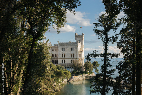 Miramare Castle in Trieste, Italy photo