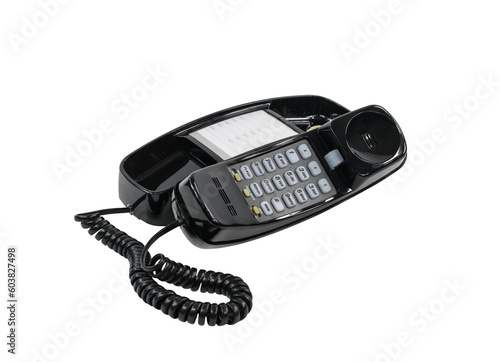 Old landline telephone isol...
