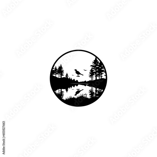 Nature Icon silhouette vector Logo Icon Tattoo SVG