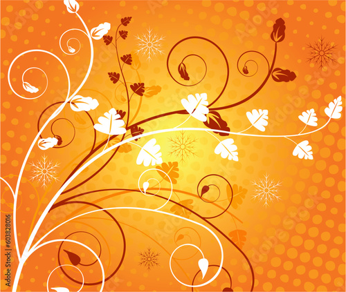 Floral background. Vector illustration