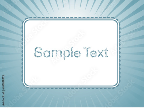 Sea green book plates for sample text theme, vector illustration