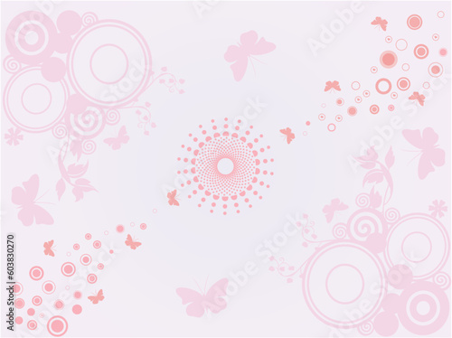 Floral background - vector illustration
