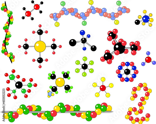 Selection of vector generic molecules and atomic structure