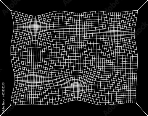 Vector design of a hanging safety net