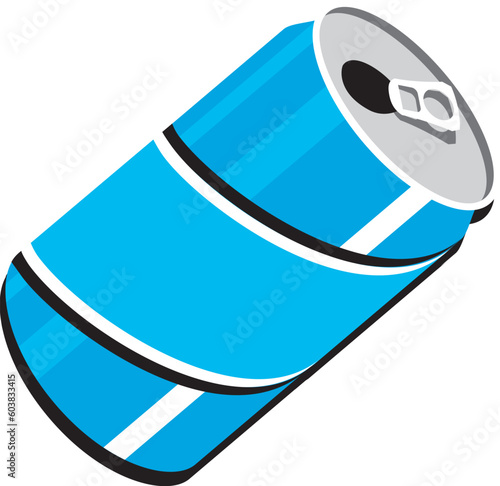 Pop soda can design clipart illustration for use in web and print