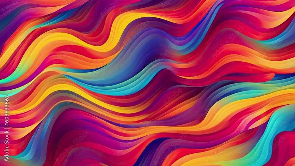 Seamless abstract psychedelic wavy motion video background, liquid creative colored psychic waves with slow movement, Seamless abstract psychedelic wavy motion video background, liquid creative colored psychic waves with slow movement,