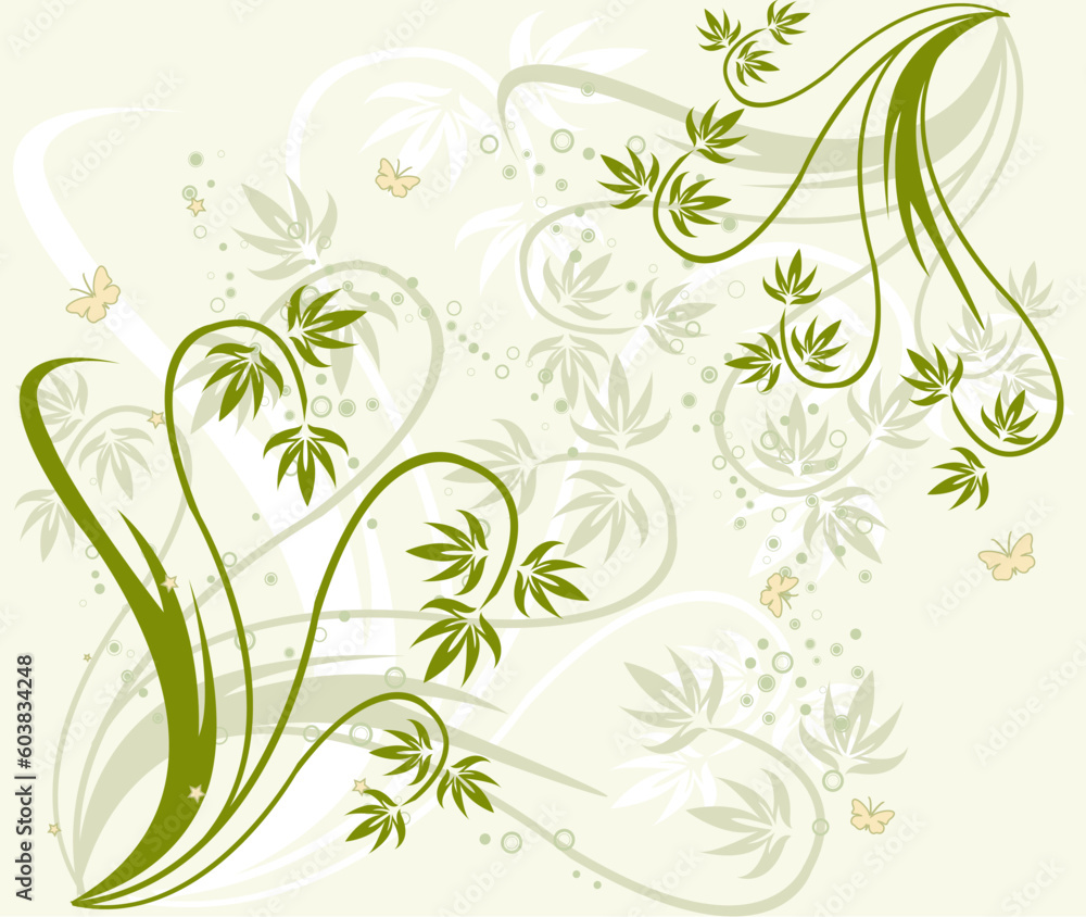 abstract floral art design vector illustration abstract floral art design vector illustration