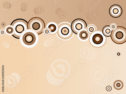 Business background - Tan circles on a contra tan background