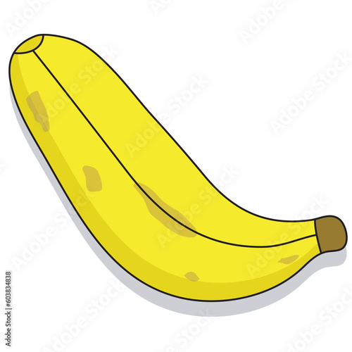 Hand drawn illustration of a banana