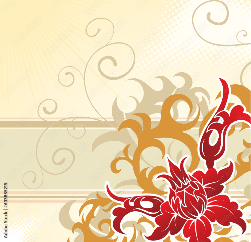Flower background, element for design, vector illustration Flower background, element for design, vector illustration