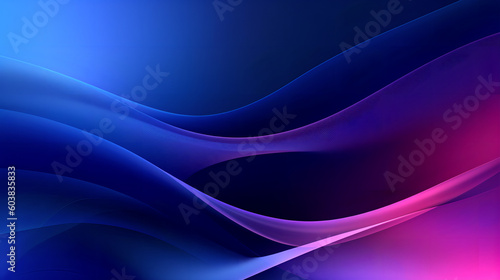 Abstract Dark Blue and Purple Web Banner, Gradient Background with a Grainy Texture Effect, generative AI