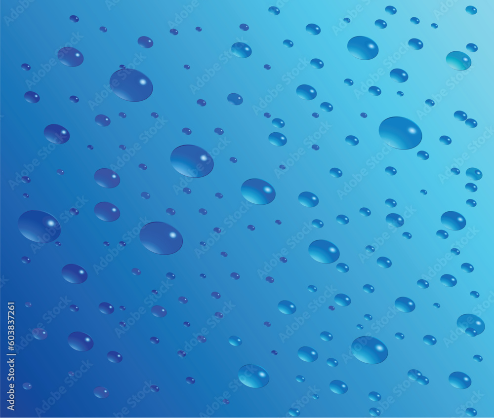 Water Drops vector artistic background