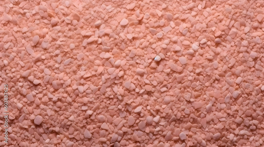 Fototapeta premium Pink surface beach sand in the photo from above generative ai