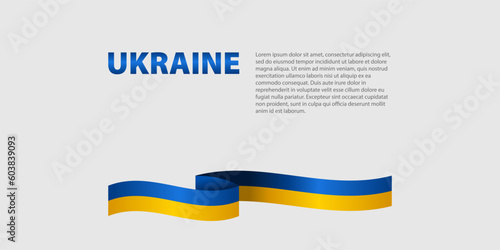 Waving flag of Ukraine. Vector illustration Free Download Waving flag of Ukraine. Vector illustration - GFXLoad