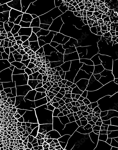 Background editable vector illustration of cracked grunge pattern