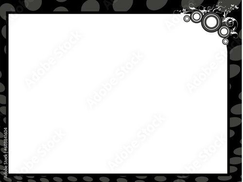 Grunge vector certificate background in black border, illustration