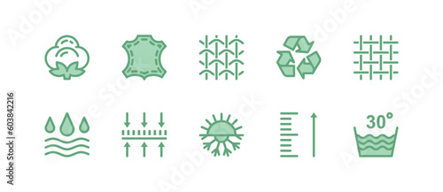 FABRIC LINE ICON SET 4. Set of icons color