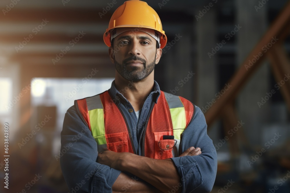 Arab man is a professional engineer. Male leading specialist of the project. AI generated, human enhanced Arab man is a professional engineer. Male leading specialist of the project. AI generated, human enhanced