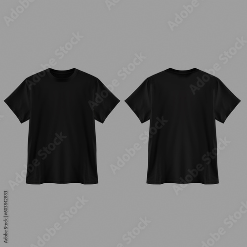 black t shirt template mockup