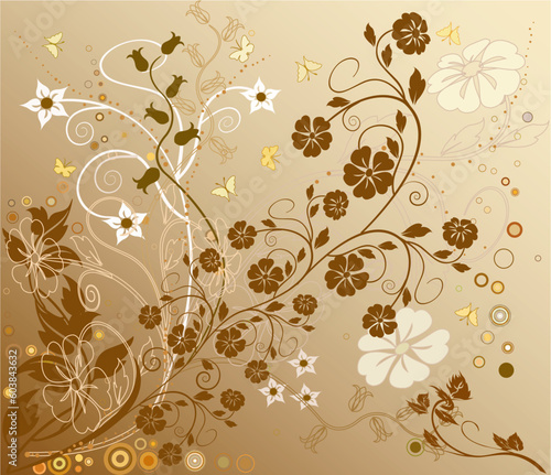 Floral Background - vector
