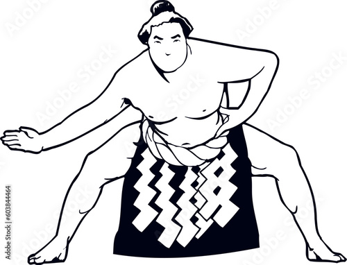 Sumo Wrestler vector image for use in web and print design