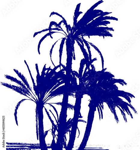 palms group / vector. Ideally for your use