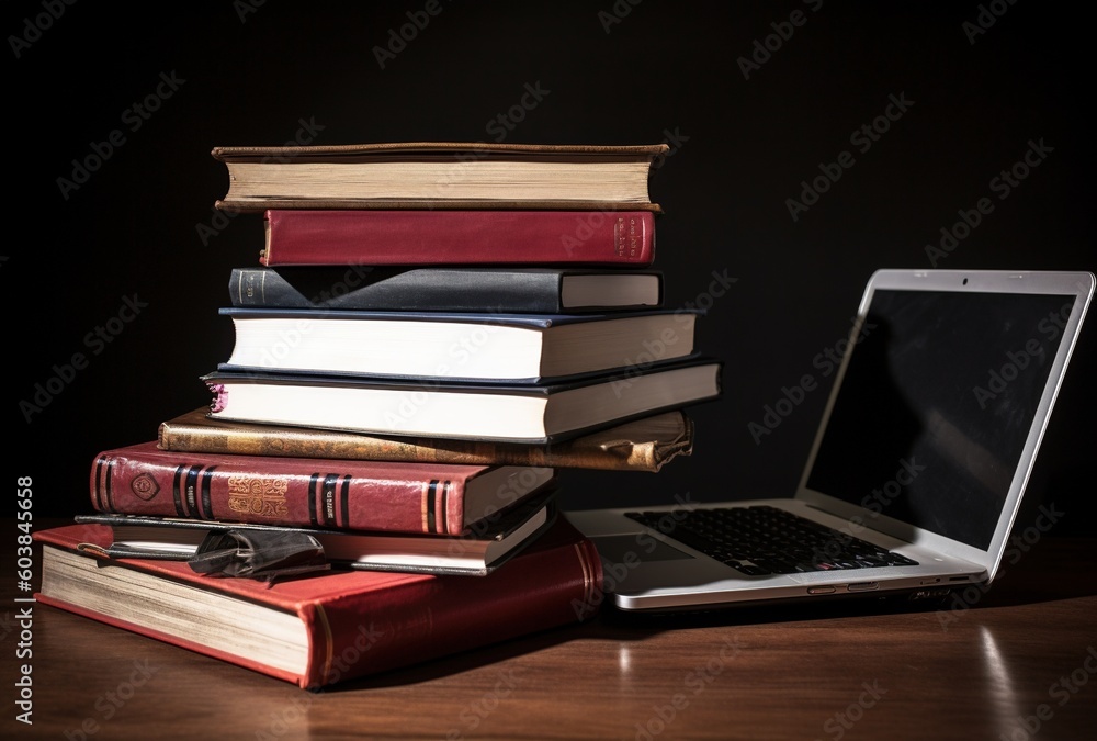 books and laptop books and laptop