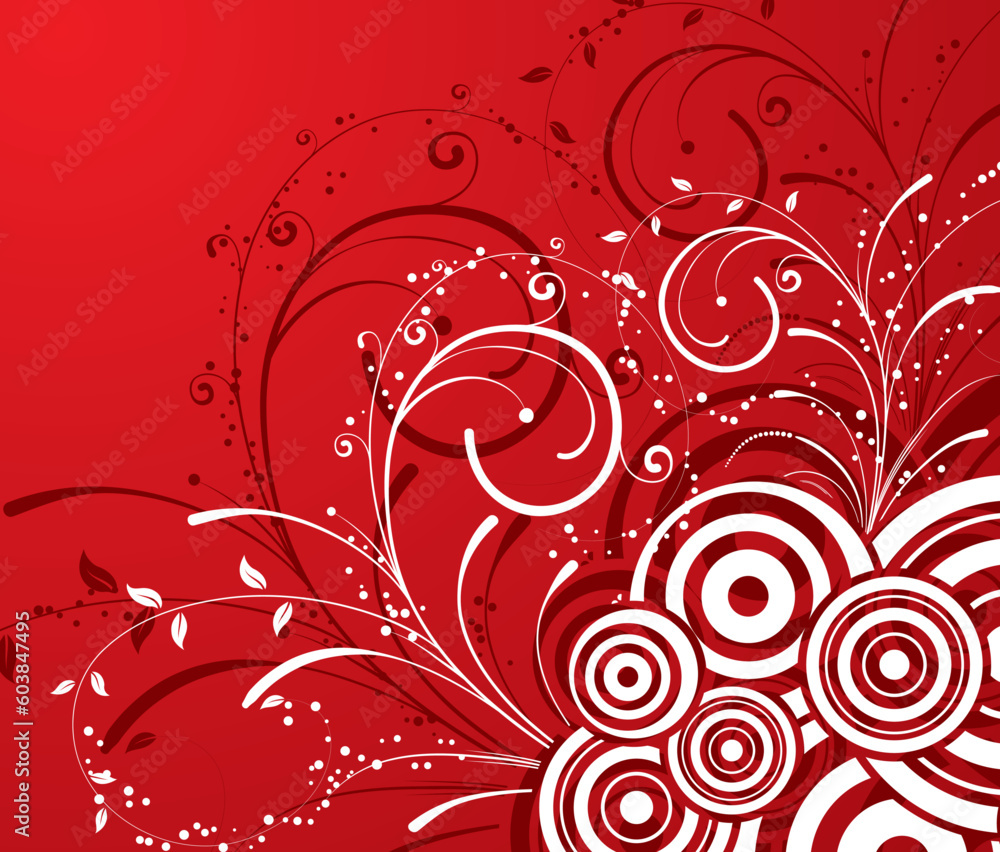 Abstract floral background, element for design, vector illustration Abstract floral background, element for design, vector illustration