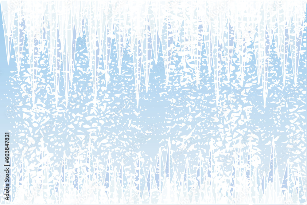 Abstract vector illustration of ice and snow