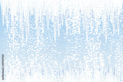 Abstract vector illustration of ice and snow