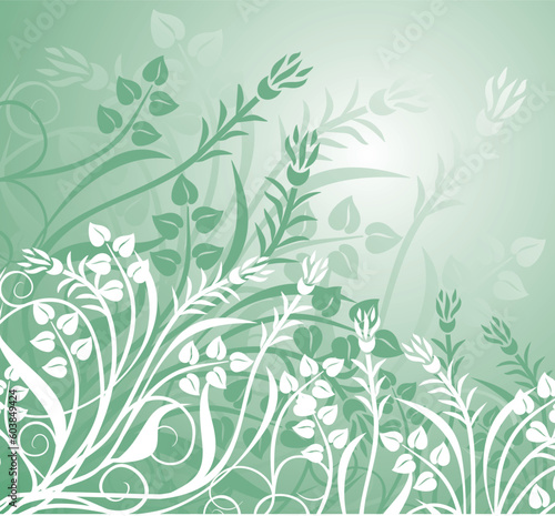 Floral background, illustration