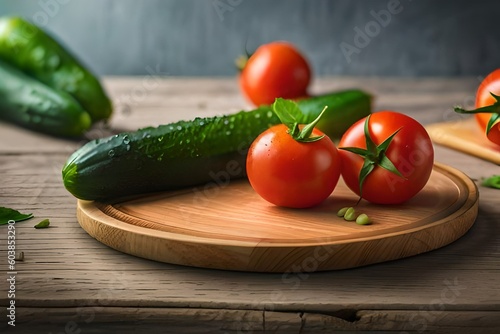 tomatoes and cucumbers