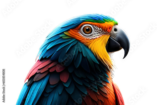 Macaw parrot bird , Generative AI © nali