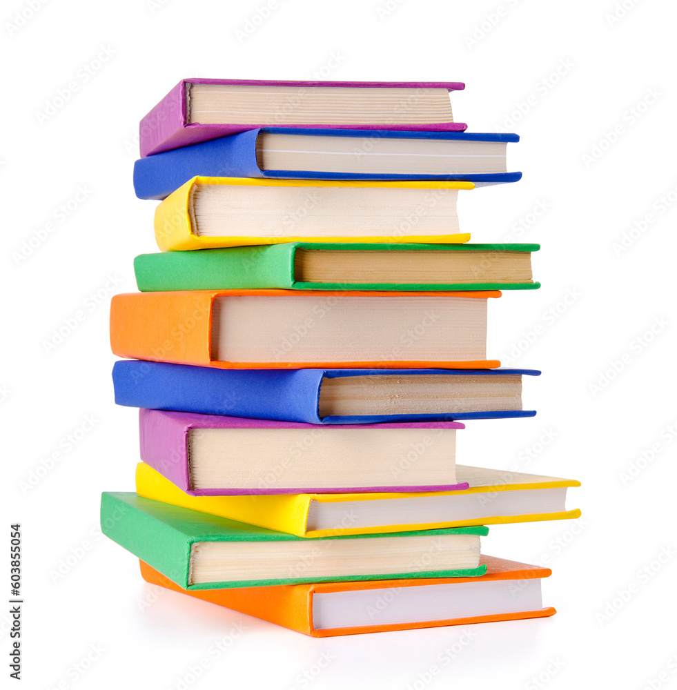 Pile of Books isolated on white background Pile of Books isolated on white background