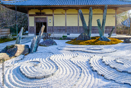 京都、圓光寺の奔龍庭