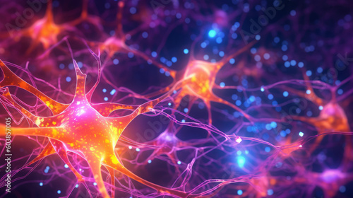 A vibrant network of interconnecting neurons