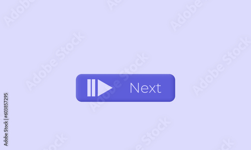 illustration creative 3d purple button next vector symbols isolated on background