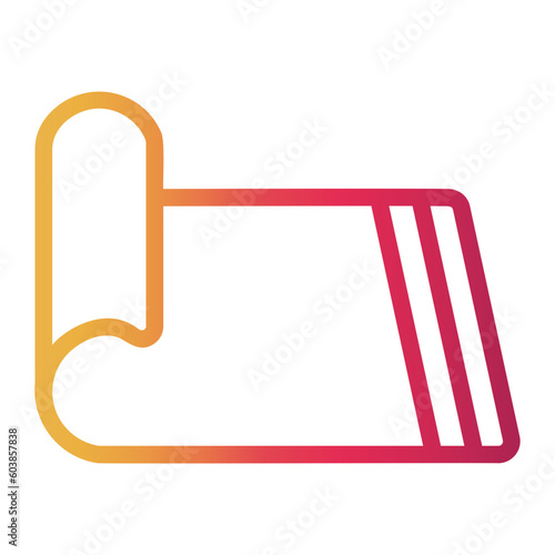 yoga mat icon
