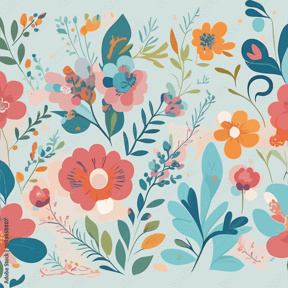 seamless floral pattern seamless floral pattern
