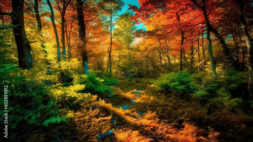 summer forest in the morning autumn © Regina