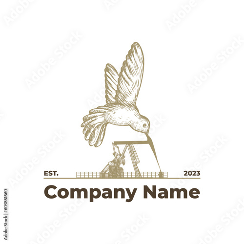 haming bird logo illustrations photo