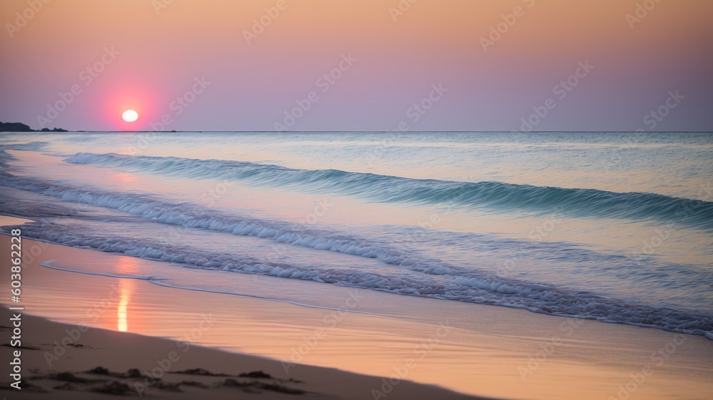custom made wallpaper toronto digitalA Depiction Of An Excellent Sunset Over The Ocean With A Surfer AI Generative